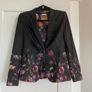 Ted Baker Floral Blazer Jacket Size 6